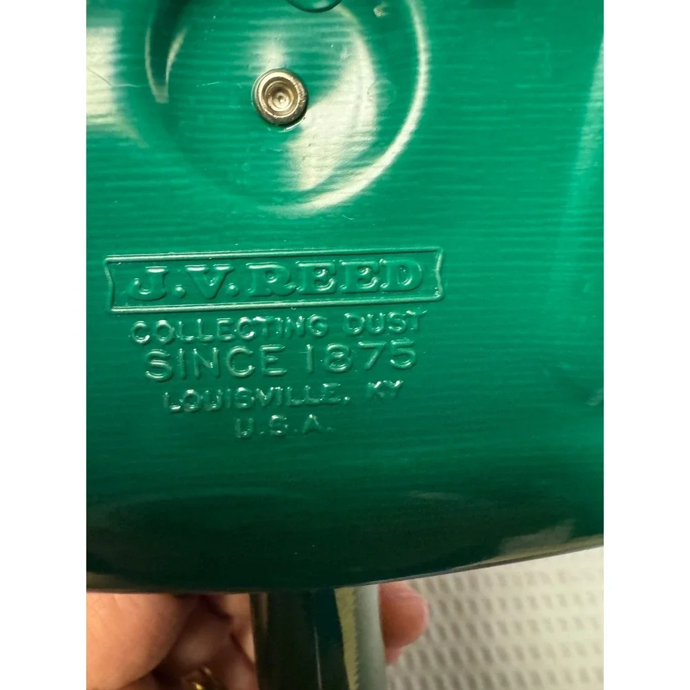 USA Vintage JV REED Green Metal Dustpan Farm Pigs Piglets Farmhouse Cottage Core